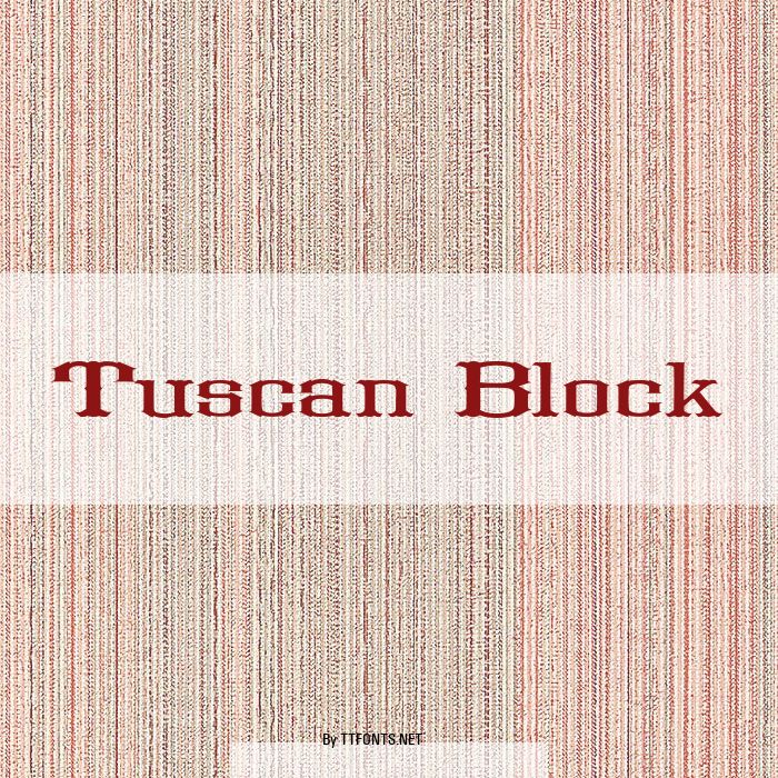 Tuscan Block example